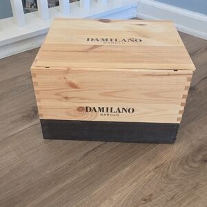 Wooden Storage Box - Natural and Black Decorative Box Wine Box